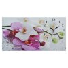 Часы настенные, серия: Цветы, на холсте Орхидеи, 40х76  см, микс фото 1