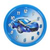 Часы настенные круглые детские Спорткар, d=24.5 см, голубая рама, плавный  фото 1