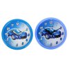 Часы настенные круглые детские Спорткар, d=24.5 см, голубая рама, плавный  фото 2
