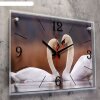 Часы настенные, серия: Животный мир, Пара лебедей, 40х56 см фото 2