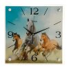 Часы настенные, серия: Животный мир, Лошади, 35х35  см, микс фото 1