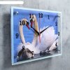 Часы настенные, серия: Животный мир, Лебеди, 25х35  см, микс фото 2