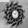 Часы настенные, серия: Ажур, Рубьера  d=70 см, d=22 см, 1 АА, плавный ход фото 2