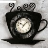 Часы настенные, серия: Кухня, Кофейная чашка черные, 31х33 см фото 1
