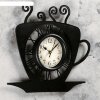Часы настенные, серия: Кухня, Кофейная чашка черные, 31х33 см фото 2