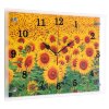 Часы настенные, серия: Цветы, Подсолнухи, 25х35 см микс фото 2