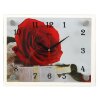 Часы настенные, серия: Цветы, Роза с подарком, 20х26 см  микс фото 2