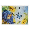 Часы настенные, серия: Цветы, Бабочки, 25х35  см, микс фото 1
