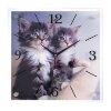 Часы настенные, серия: Животный мир, Котята, 35х35  см, микс фото 3