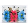 Часы настенные, серия: Цветы, Цветы в воде 25х35 см, микс фото 3