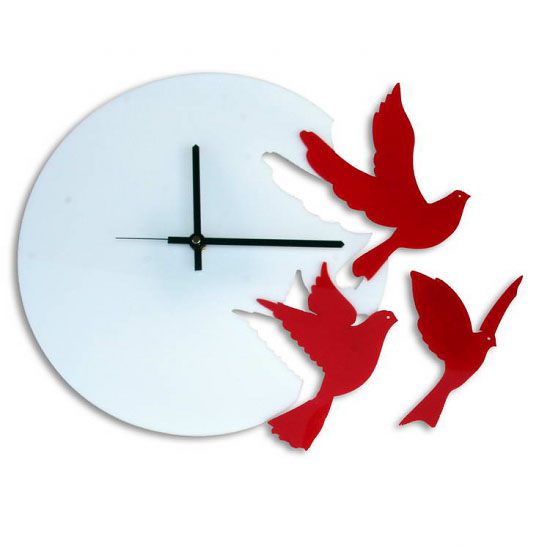 Часы настенные Летящие птицы cl191б 37х40см фото 1