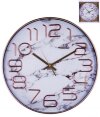 Часы настенные круглые Home art «БЕЛЫЙ МРАМОР» 30 см фото 1