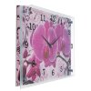 Часы-картина настенные, серия: Цветы, Розовые орхидеи с узором, 30х40  см, фото 2
