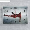 Часы настенные, серия: Люди, Девушка в красном 25х35 см, микс фото 1