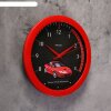 Часы настенные круглые Sports car, красные, детские фото 2
