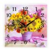 Часы настенные, серия: Цветы, Полевой букет, 25х25  см, микс фото 3