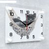 Часы настенные, серия: Животный мир, Котенок в гамаке, 20х26 см  микс фото 2
