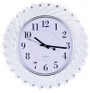 Часы настенные круглые Home art «БЕЛЫЕ ПЕРЬЯ» 43 см фото 2