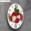 Часы настенные круглые Торт с клубникой, 24 см фото 2