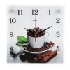 Часы настенные, серия: Кухня, Чашка с кофейными зернами, 25х25  см, микс фото 3
