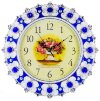 Часы настенные круглые Home art «СИНИЙ БАРОККО» 33 см фото 2