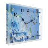 Часы настенные, серия: Цветы, Бабочка и голубые цветы, 20х30  см, микс фото 3