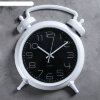 Часы настенные, серия: Классика, Большой будильник, белые, 31х28 см фото 1