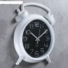 Часы настенные, серия: Классика, Большой будильник, белые, 31х28 см фото 2