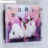 Часы настенные, серия: Животный мир, Лебеди, 25 х35  см, микс фото 2