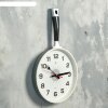 Часы настенные Сковорода 25х43 см, корпус серый с белым, ручка черная , пл фото 4
