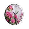 Часы настенные, серия: Цветы, Розовые розы, 35х46 см фото 2