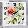 Часы настенные, серия: Цветы, Цветы, 25х25 см  микс фото 1