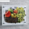 Часы настенные, серия: Кухня, Корзина с фруктами, 25х35  см, микс фото 2