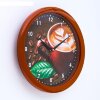 Часы настенные Кофе, коричневый обод, 28х28 см фото 2