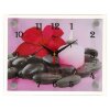 Часы настенные, серия: Цветы, Цветок на камешках, 20х26 см фото 3