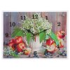 Часы настенные, серия: Цветы, Цветы и яблоки, 30х40 см фото 1