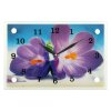 Часы настенные прямоугольные Сиреневые цветы, 20х30 см фото 2