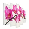 Часы настенные модульные «Фиолетовые орхидеи на белом», 80 x 140 см фото 2