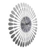 Часы настенные серии Ажур зеркальные лепестки и стразы d=61 см фото 2