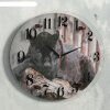 Часы настенные Черный ягуар, плавный ход фото 2