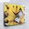 Часы настенные, серия: Цветы, Бабочка на цветке, 20х26 см микс фото 2