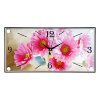 Часы настенные, серия: Цветы, Розовые цветы, 19х39  см, микс фото 1