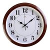 Часы настенные круглые Классика, 35 см  коричневые Рубин микс фото 1