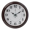 Часы настенные круглые Классика, 35 см  коричневые Рубин микс фото 3