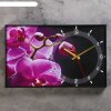 Часы настенные, серия: Цветы, Розовые орхидеи, 37х60  см, микс фото 1