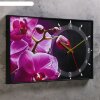 Часы настенные, серия: Цветы, Розовые орхидеи, 37х60  см, микс фото 2