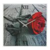 Часы настенные прямоугольные Красная роза, 50х50 см фото 1