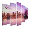 Часы настенные модульные «Вечерний Нью-Йорк», 80 x 140 см фото 2