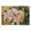 Часы настенные, серия: Цветы, Белые розы микс 25х35см фото 1