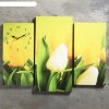 Часы настенные модульные «Жёлтые тюльпаны», 60 x 80 см фото 1